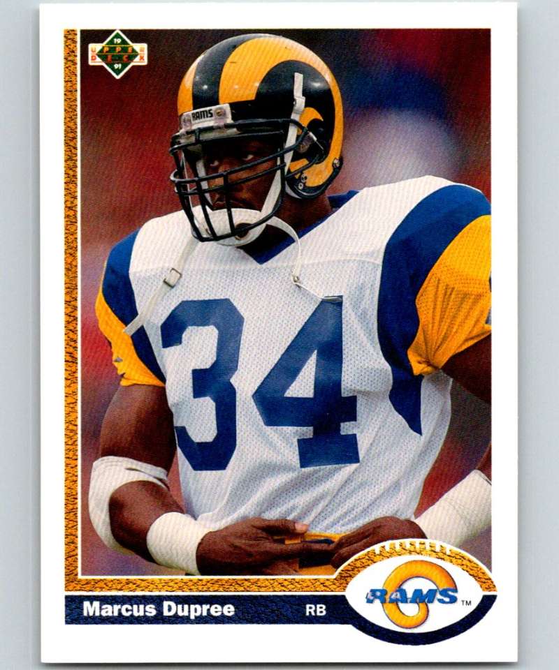 1991 Upper Deck #499 Marcus Dupree LA Rams NFL Football Image 1