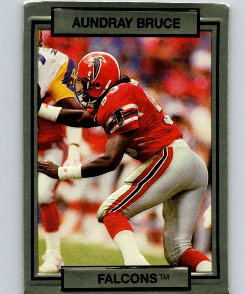 1990 Action Packed #1 Aundray Bruce Falcons NFL Football Image 1