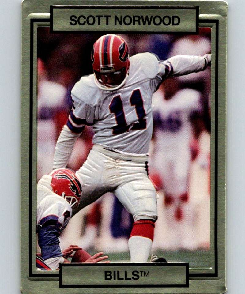 1990 Action Packed #16 Scott Norwood Bills NFL Football Image 1