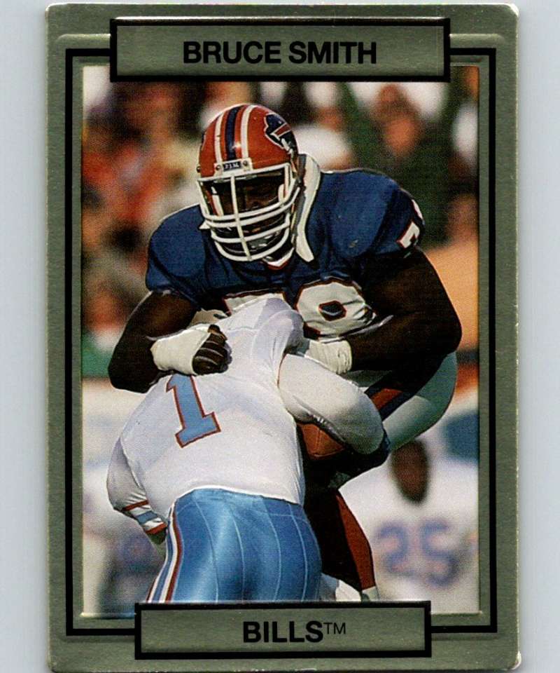 1990 Action Packed #19 Bruce Smith Bills NFL Football Image 1