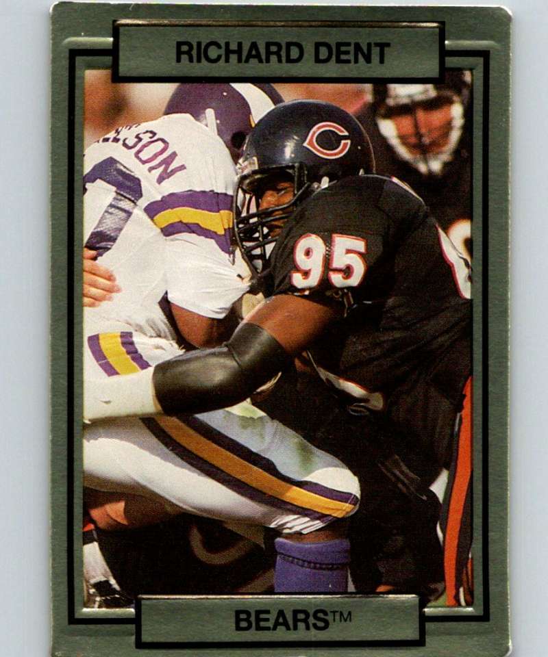 1990 Action Packed #23 Richard Dent Bears NFL Football Image 1