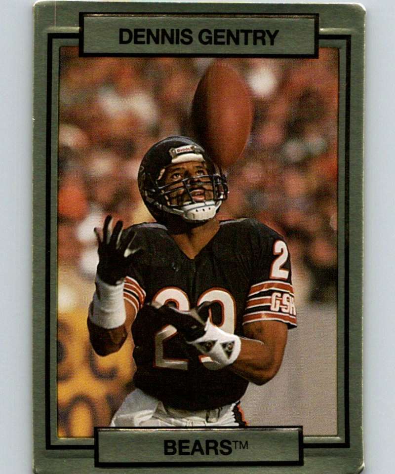 1990 Action Packed #24 Dennis Gentry Bears NFL Football Image 1