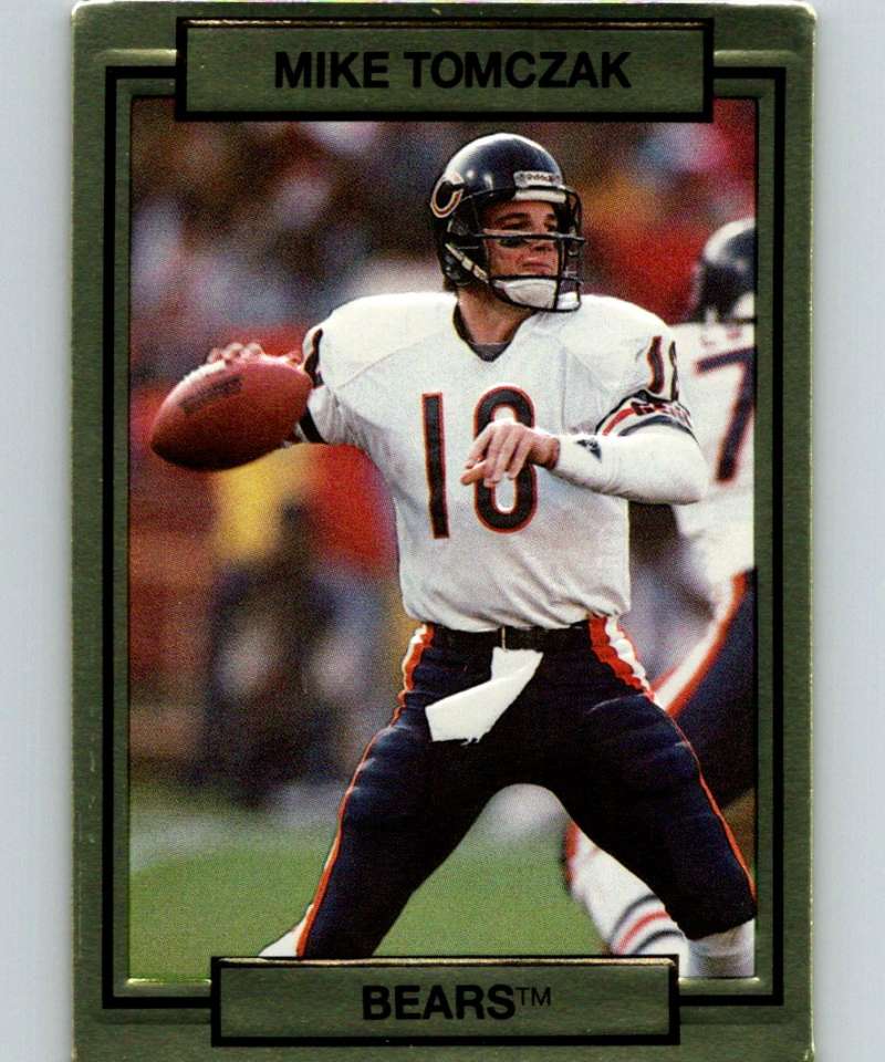 1990 Action Packed #30 Mike Tomczak Bears NFL Football Image 1