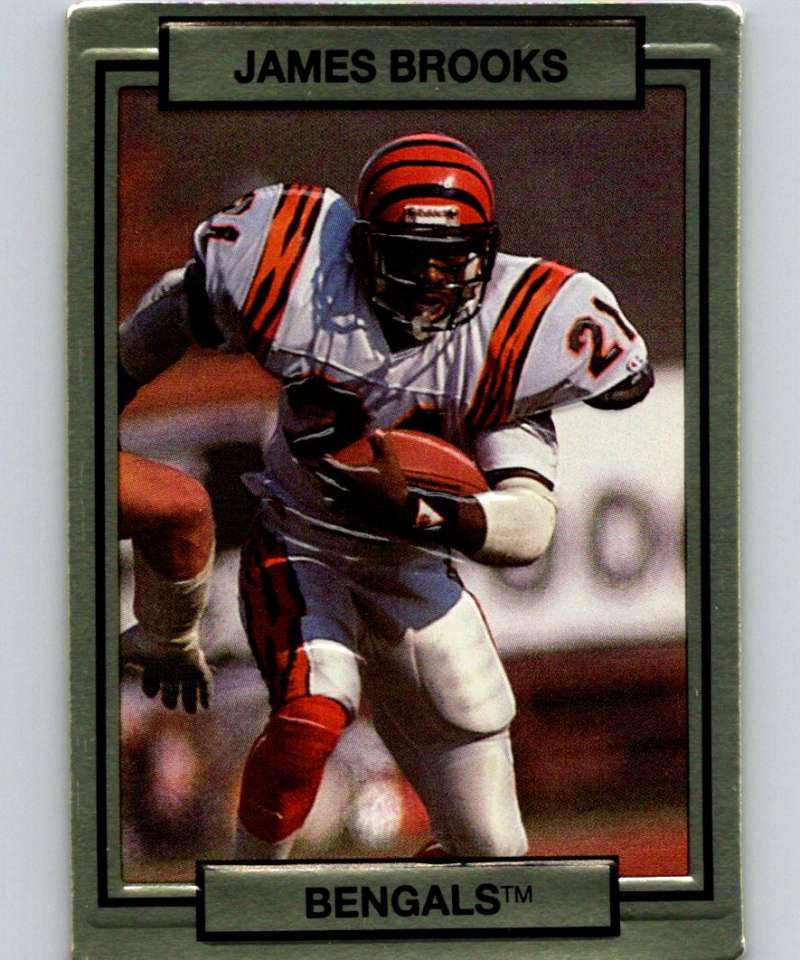 1990 Action Packed #31 James Brooks Bengals NFL Football Image 1