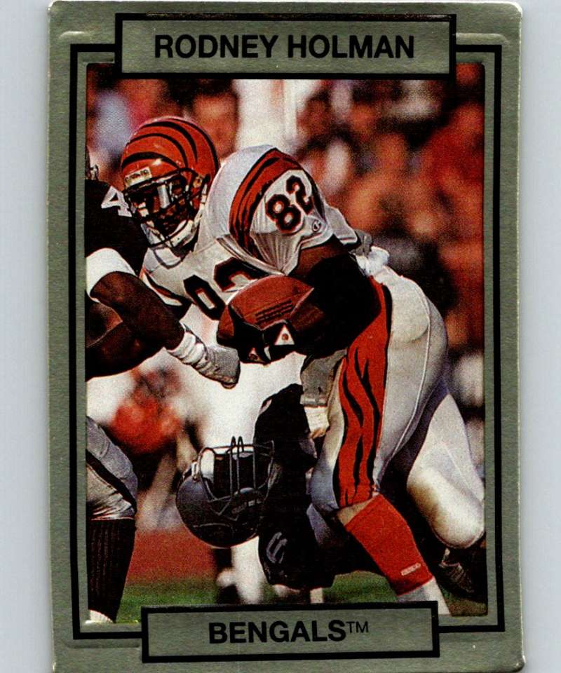 1990 Action Packed #35 Rodney Holman Bengals NFL Football Image 1