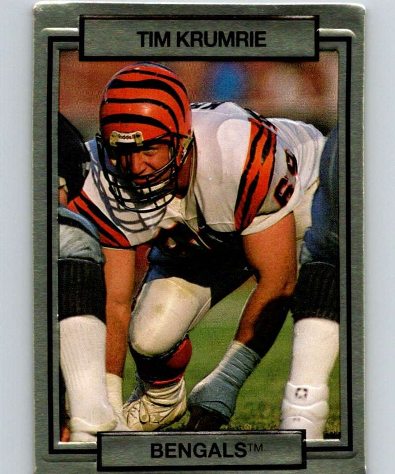 1990 Action Packed #36 Tim Krumrie Bengals NFL Football Image 1