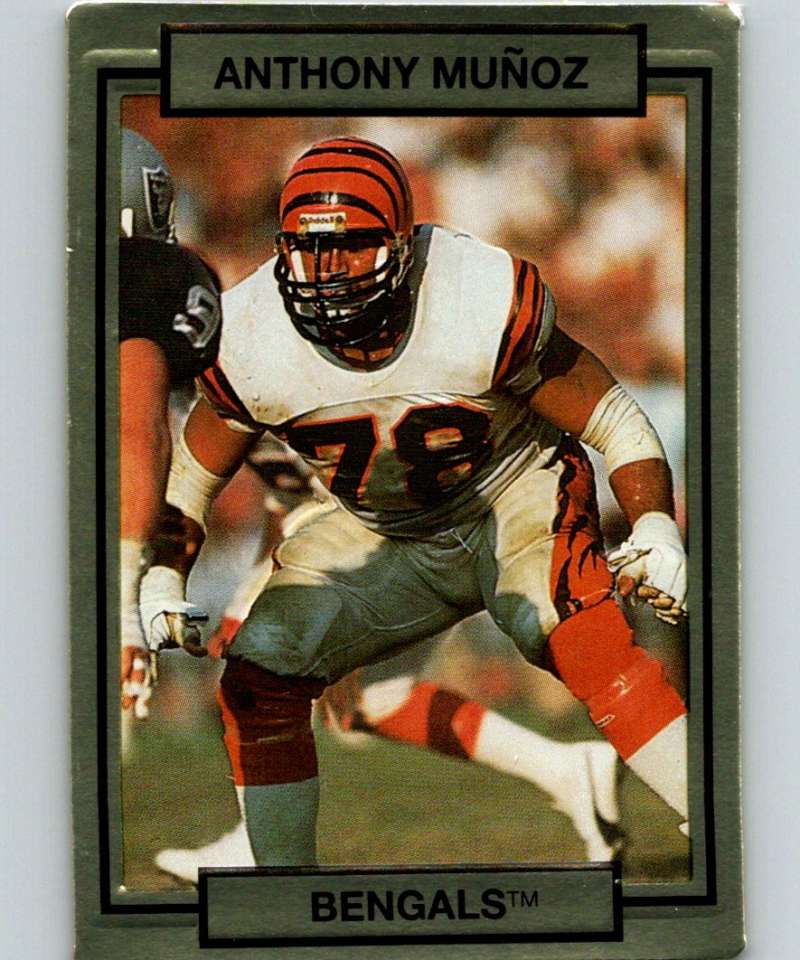 1990 Action Packed #38 Anthony Munoz Bengals NFL Football Image 1