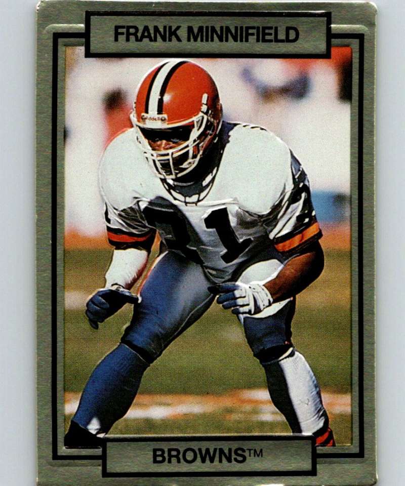 1990 Action Packed #47 Frank Minnifield Browns NFL Football Image 1