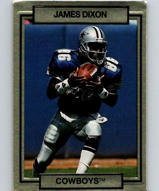 1990 Action Packed #52 James Dixon RC Rookie Cowboys NFL Football Image 1