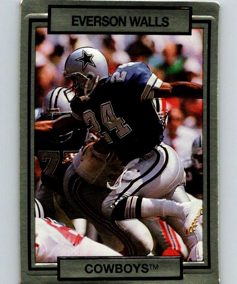 1990 Action Packed #59 Everson Walls Cowboys NFL Football