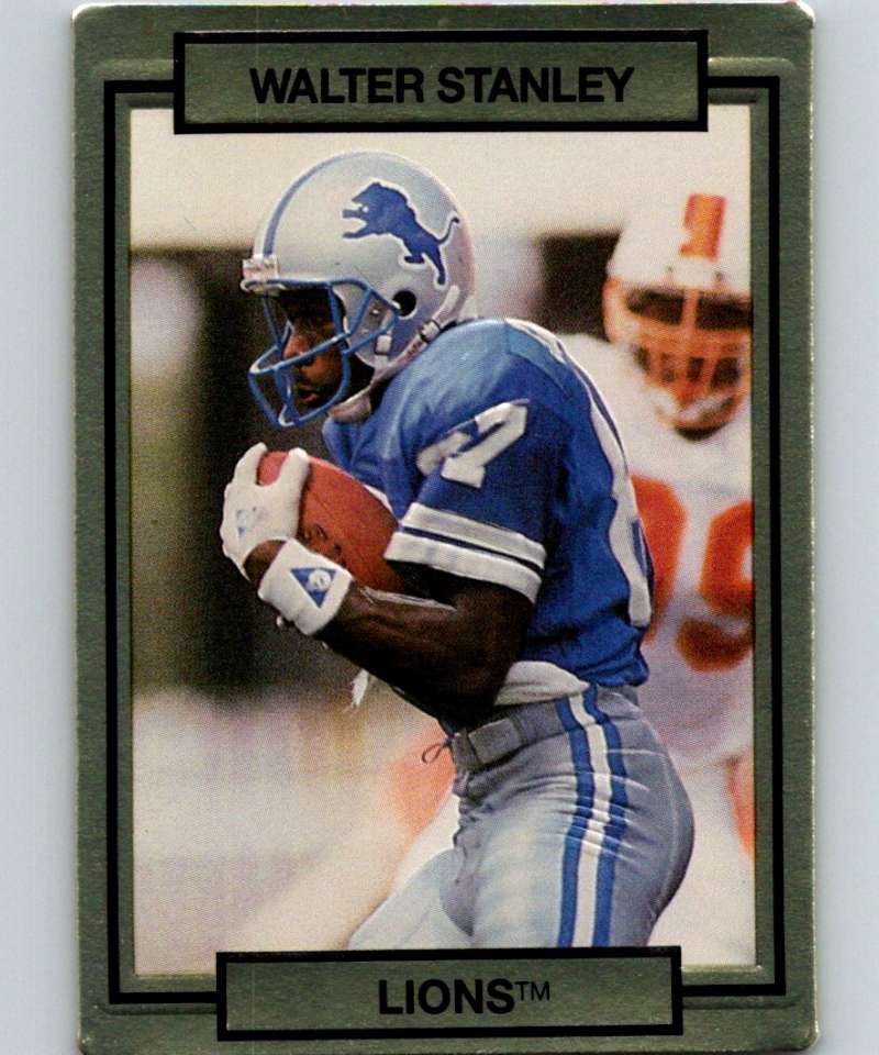 1990 Action Packed #80 Walter Stanley Lions NFL Football Image 1