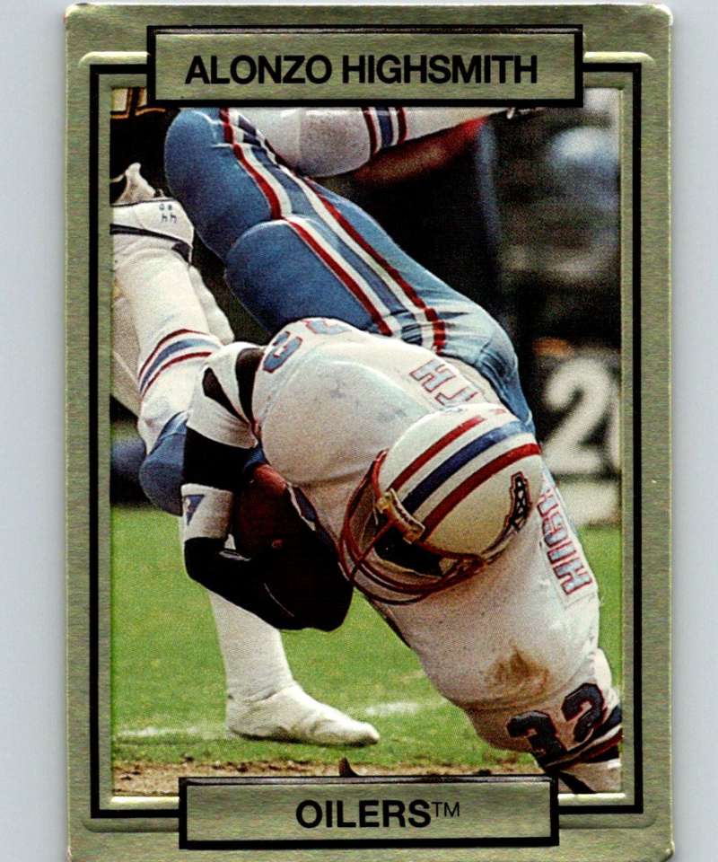 1990 Action Packed #93 Alonzo Highsmith Oilers NFL Football Image 1