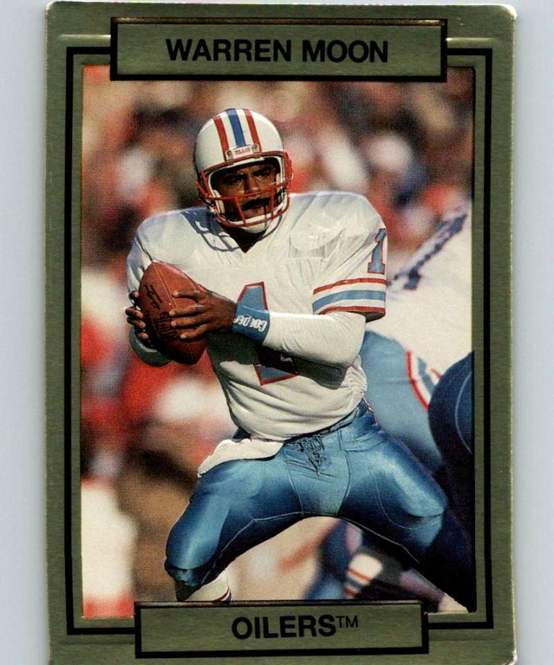 1990 Action Packed #97 Warren Moon Oilers NFL Football