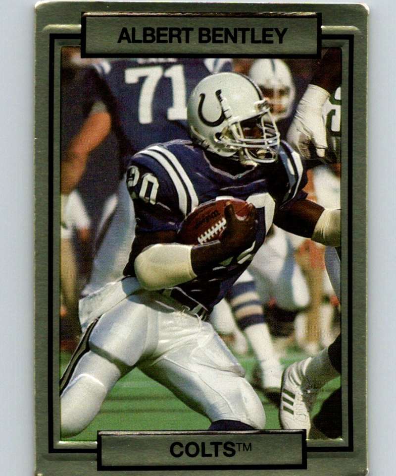 1990 Action Packed #101 Albert Bentley Colts NFL Football Image 1