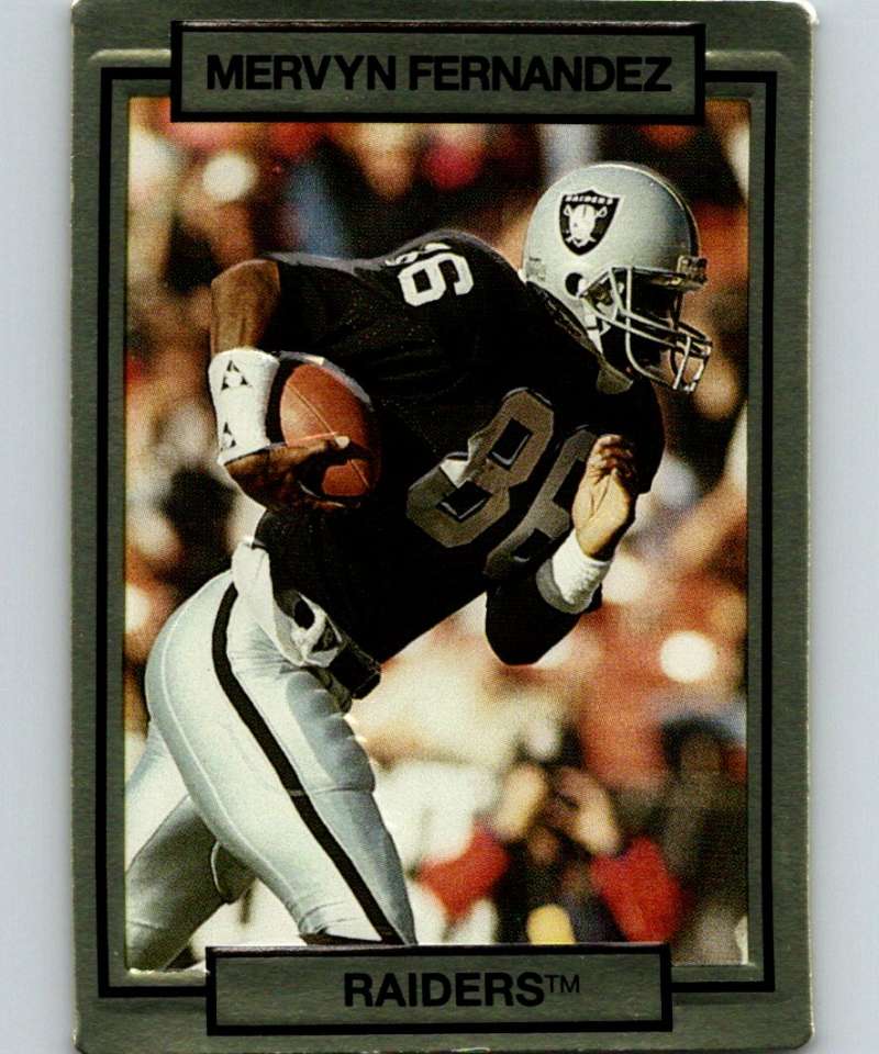 1990 Action Packed #125 Mervyn Fernandez LA Raiders NFL Football Image 1