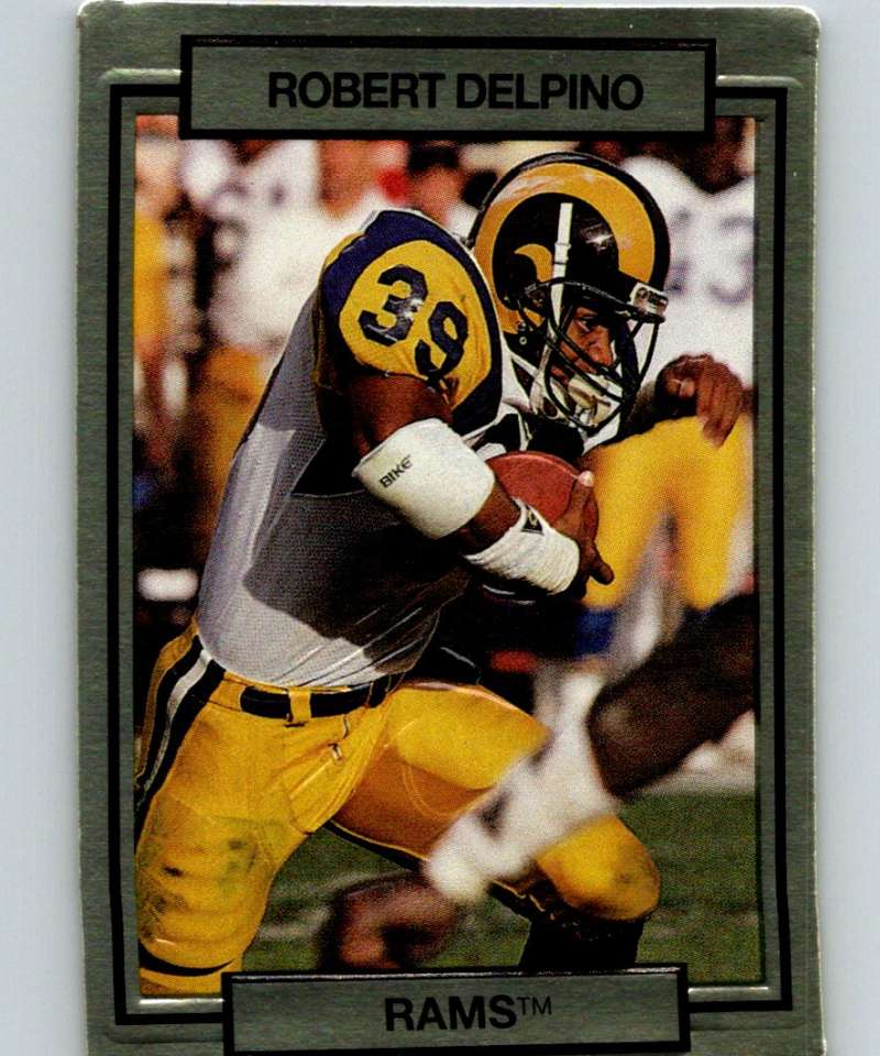 1990 Action Packed #133 Robert Delpino LA Rams NFL Football Image 1