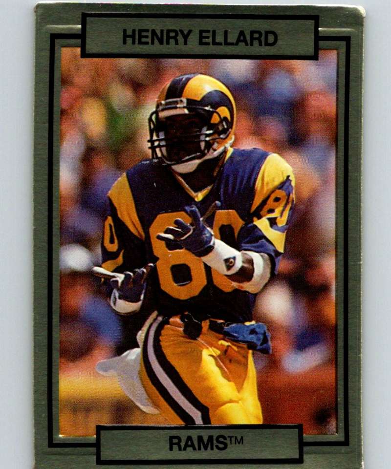 1990 Action Packed #134 Henry Ellard LA Rams NFL Football Image 1