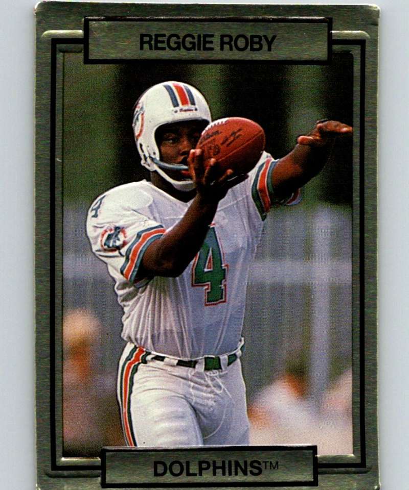 1990 Action Packed #149 Reggie Roby Dolphins NFL Football Image 1