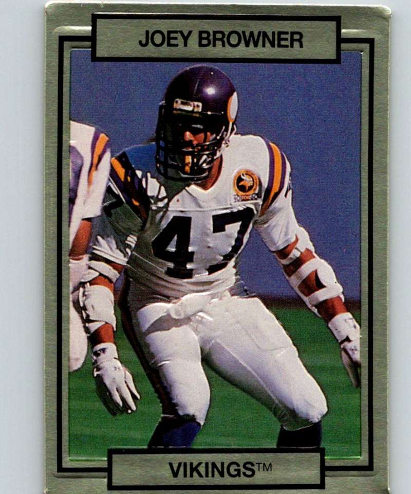 1990 Action Packed #151 Joey Browner Vikings NFL Football Image 1