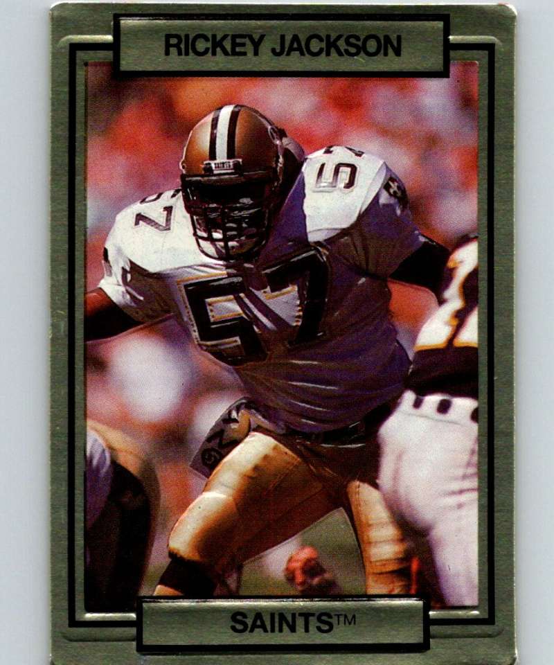 1990 Action Packed #174 Rickey Jackson Saints NFL Football Image 1