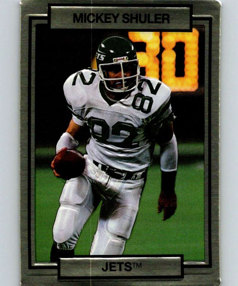 1990 Action Packed #198 Mickey Shuler NY Jets NFL Football Image 1