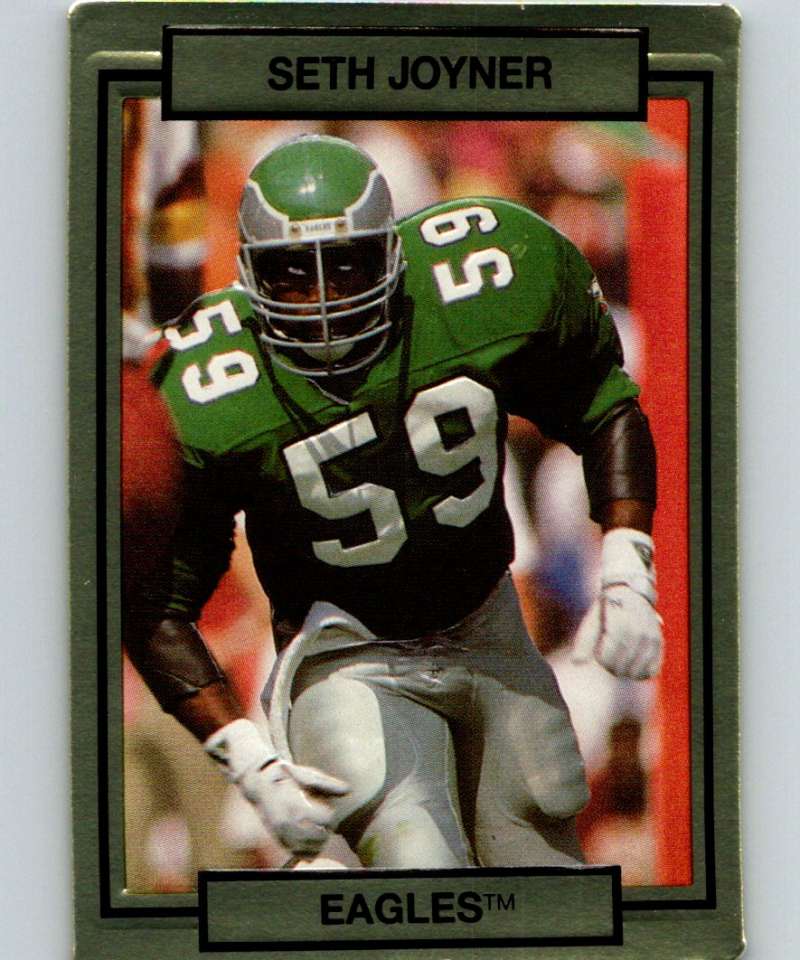 1990 Action Packed #207 Seth Joyner Eagles NFL Football Image 1