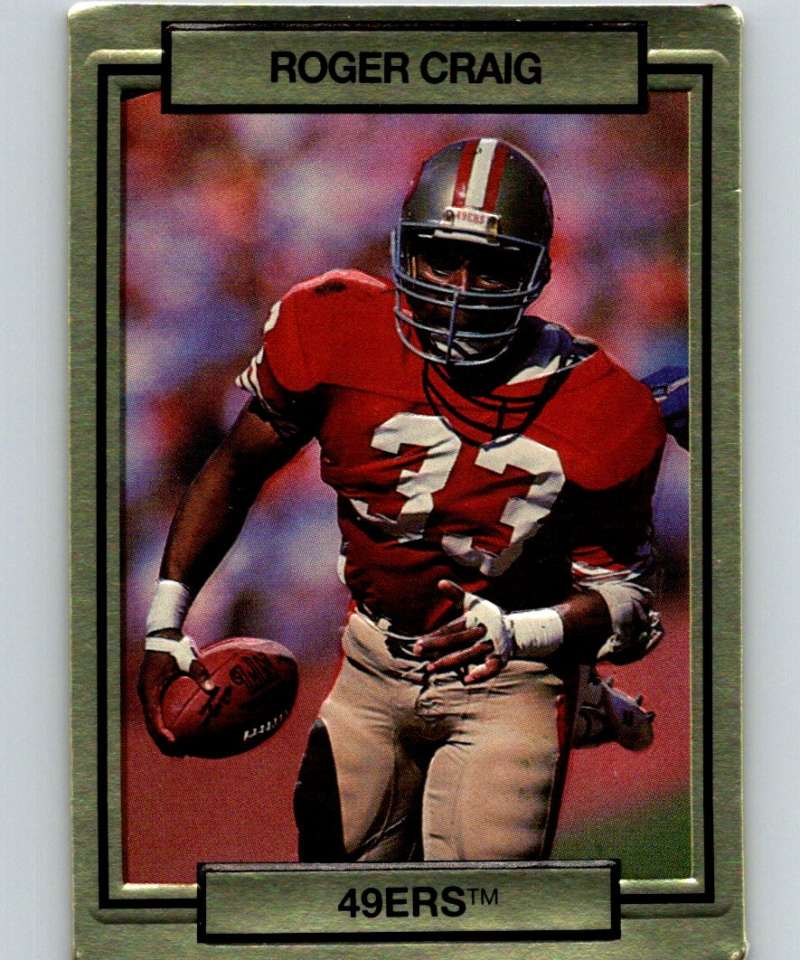 1990 Action Packed #242 Roger Craig 49ers NFL Football Image 1