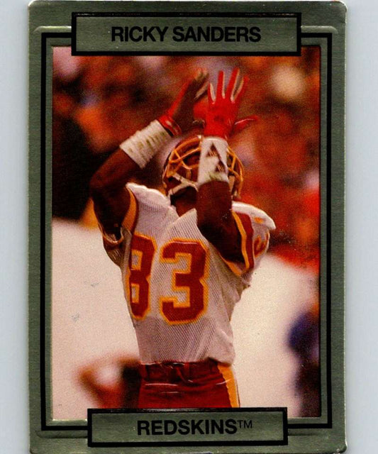 1990 Action Packed #279 Ricky Sanders Redskins NFL Football Image 1