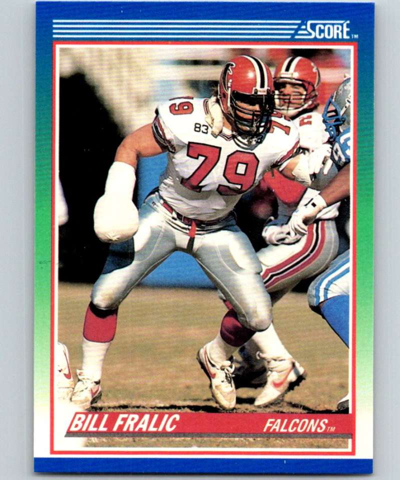 1990 Score #7 Bill Fralic Falcons NFL Football Image 1