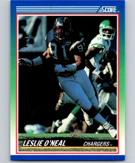 1990 Score #8 Leslie O'Neal Chargers NFL Football Image 1