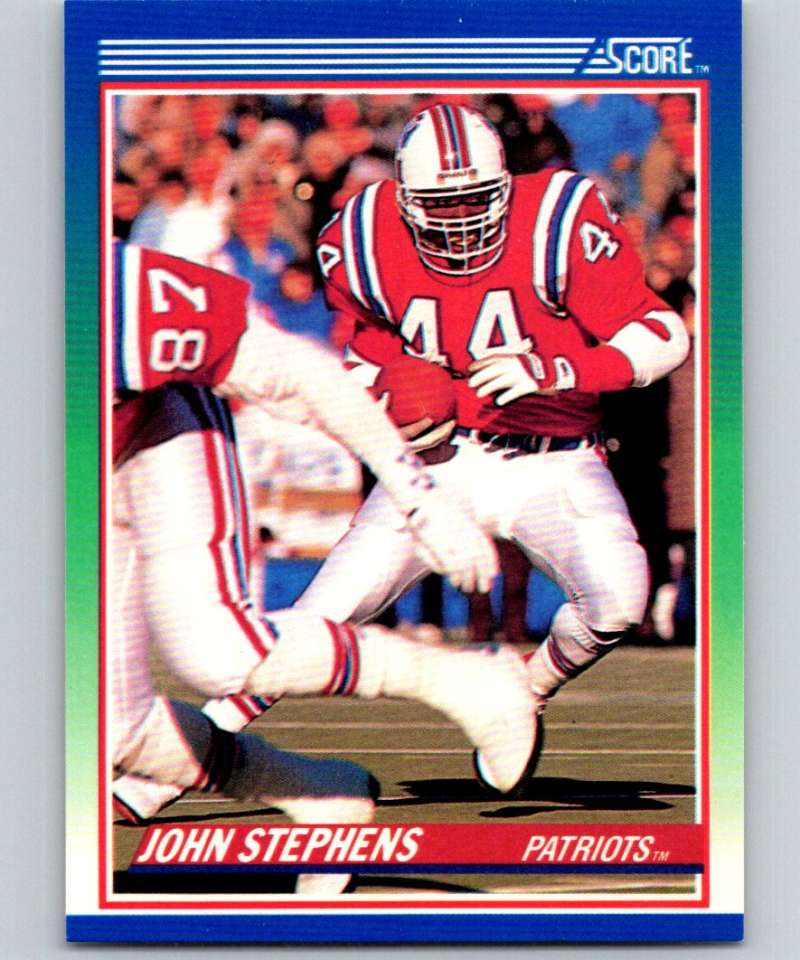 1990 Score #11 John Stephens Patriots NFL Football Image 1