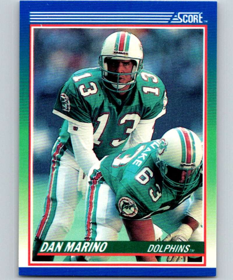 1990 Score #13 Dan Marino Dolphins NFL Football Image 1