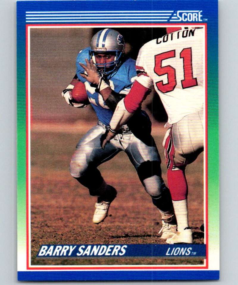 1990 Score #20 Barry Sanders Lions NFL Football