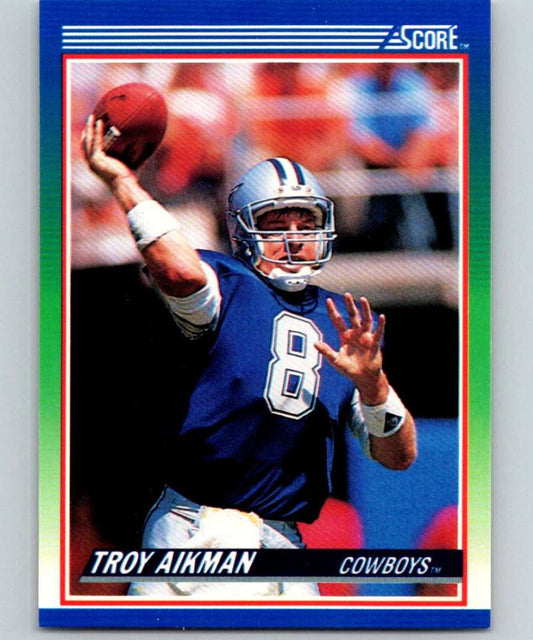 1990 Score #21 Troy Aikman Cowboys NFL Football