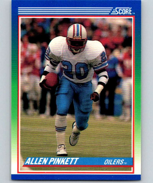 1990 Score #22 Allen Pinkett Oilers NFL Football Image 1