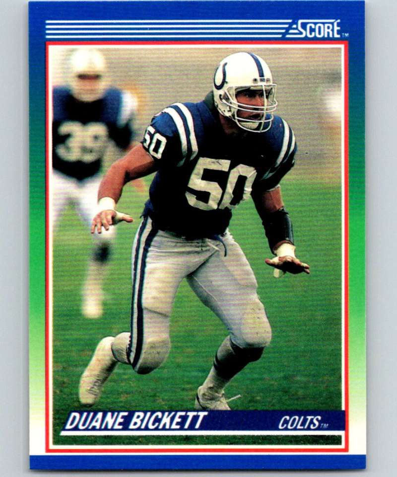 1990 Score #23 Duane Bickett Colts NFL Football Image 1
