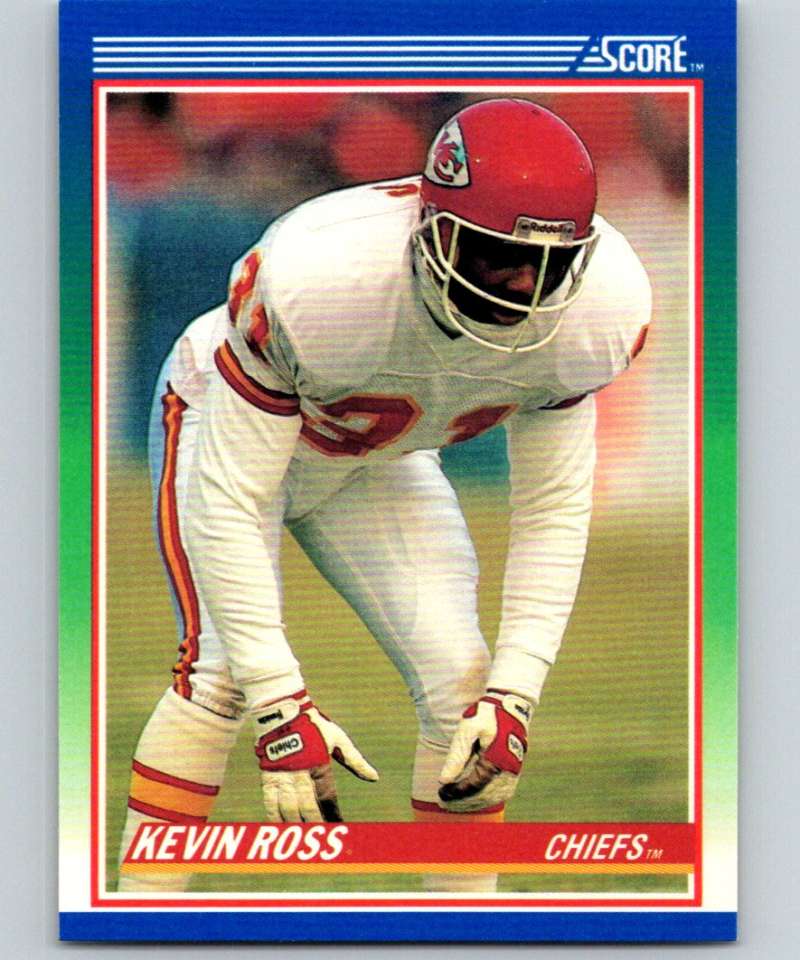 1990 Score #24 Kevin Ross Chiefs NFL Football Image 1