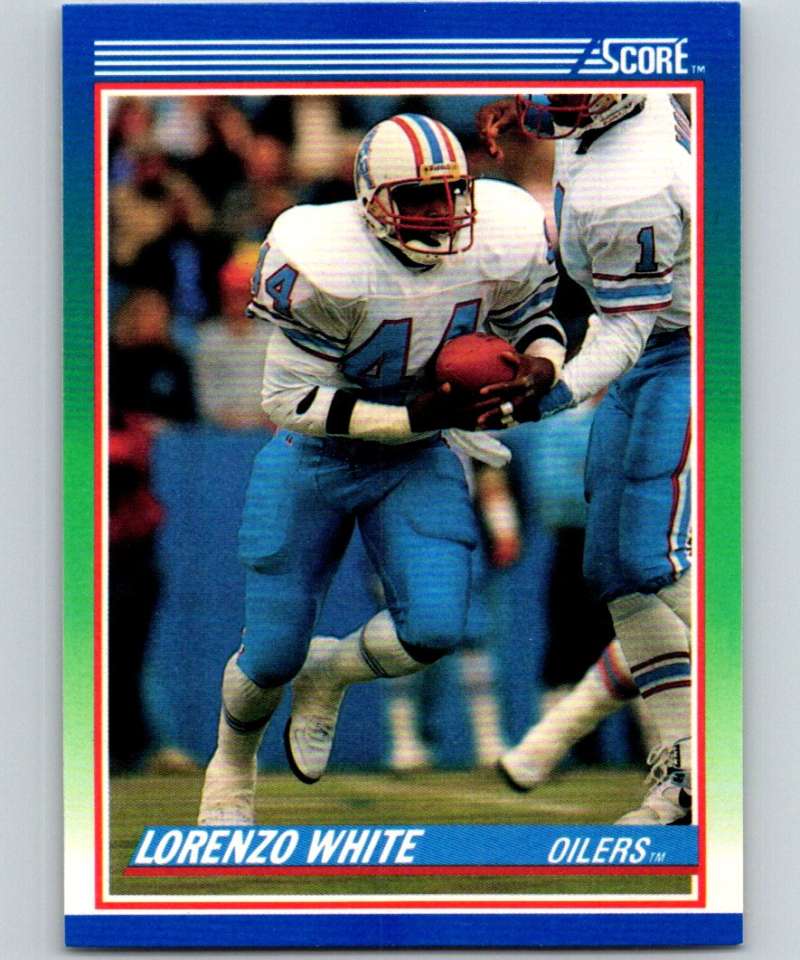 1990 Score #29 Lorenzo White Oilers NFL Football Image 1