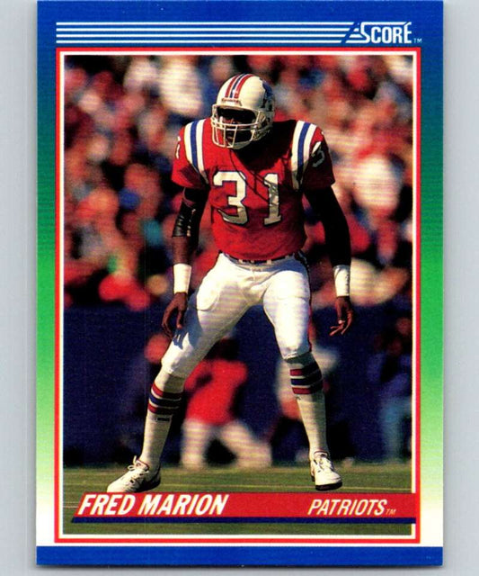 1990 Score #39 Fred Marion Patriots NFL Football Image 1