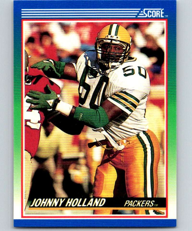 1990 Score #48 Johnny Holland Packers NFL Football Image 1