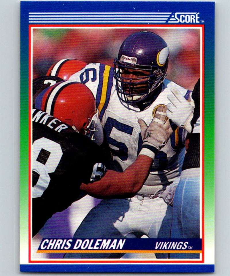 1990 Score #56 Chris Doleman Vikings NFL Football Image 1