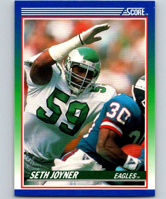 1990 Score #58 Seth Joyner Eagles NFL Football Image 1
