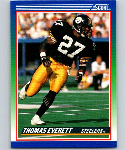 1990 Score #79 Thomas Everett Steelers NFL Football Image 1