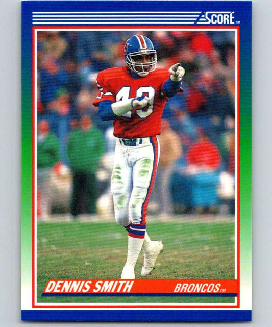 1990 Score #92 Dennis Smith Broncos NFL Football