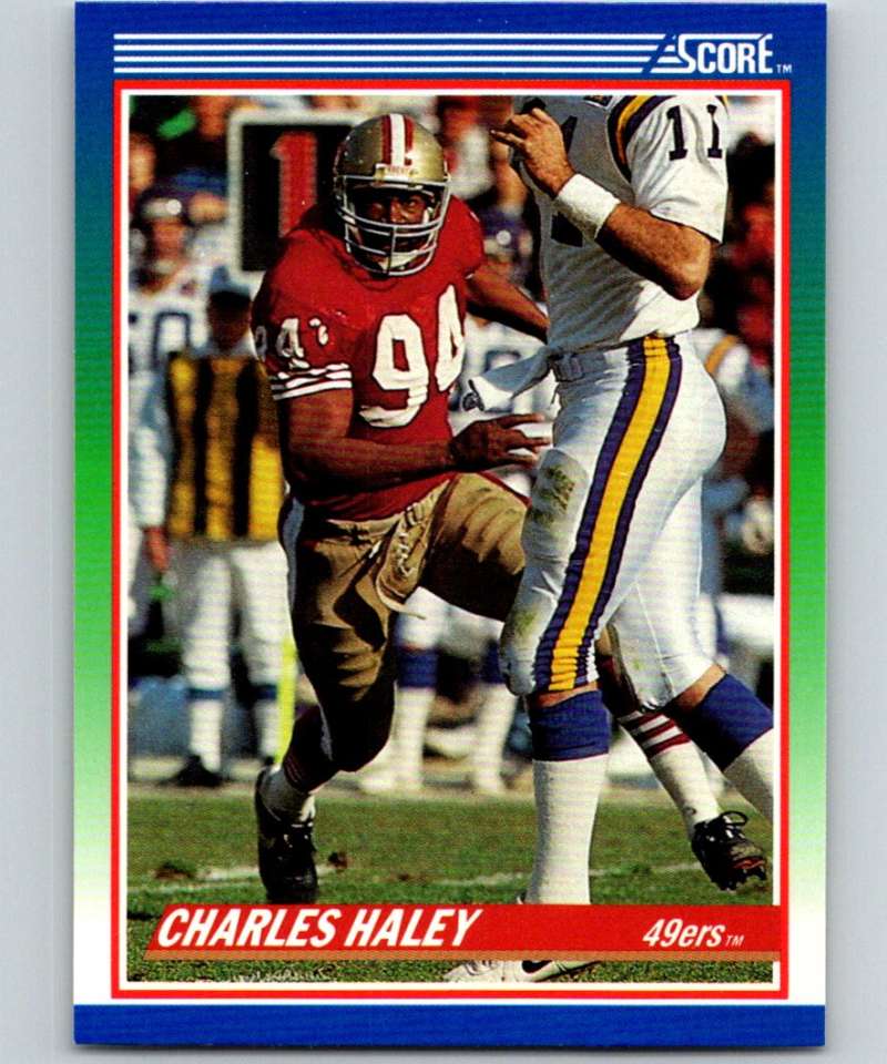 1990 Score #94 Charles Haley 49ers NFL Football Image 1