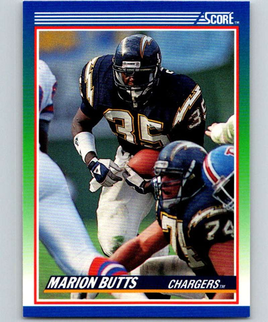 1990 Score #97 Marion Butts Chargers NFL Football Image 1