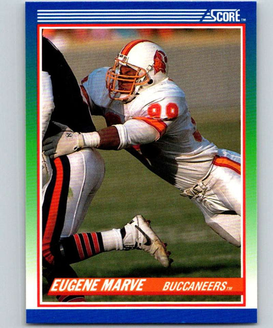 1990 Score #109 Eugene Marve Buccaneers NFL Football Image 1
