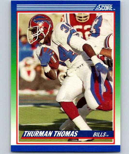 1990 Score #110 Thurman Thomas Bills NFL Football Image 1