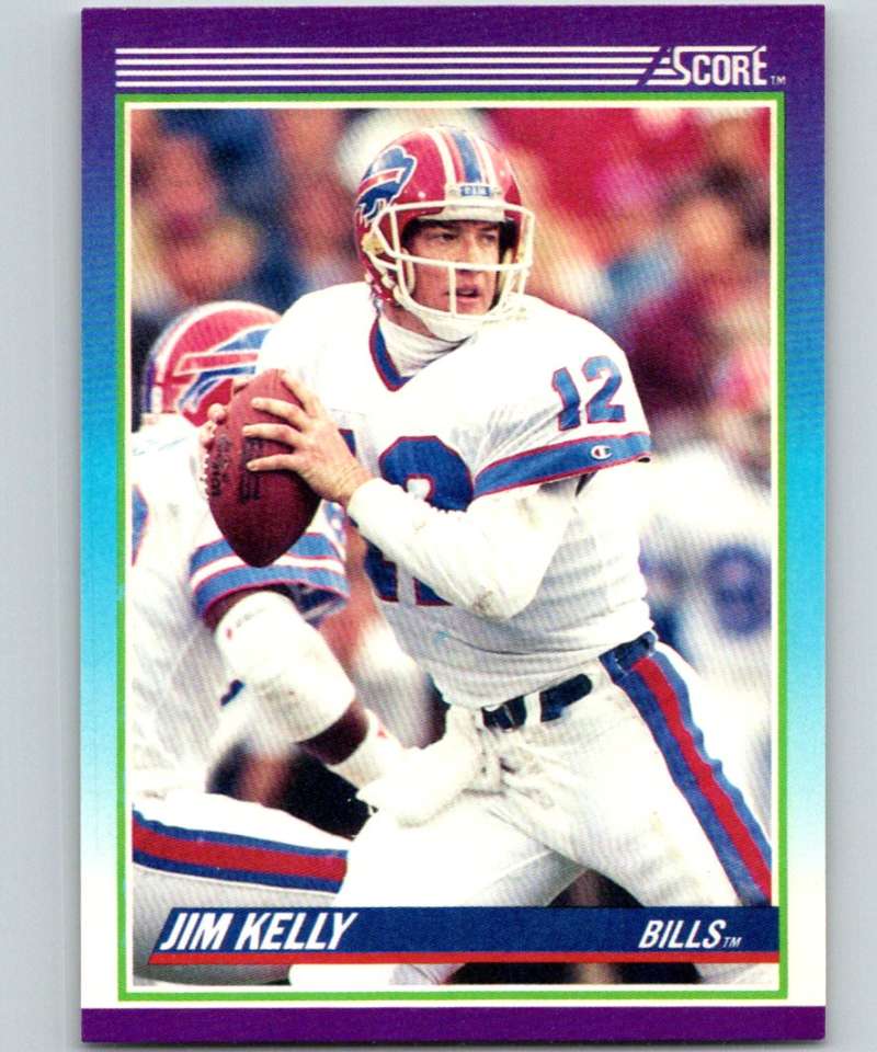 1990 Score #112 Jim Kelly Bills NFL Football Image 1