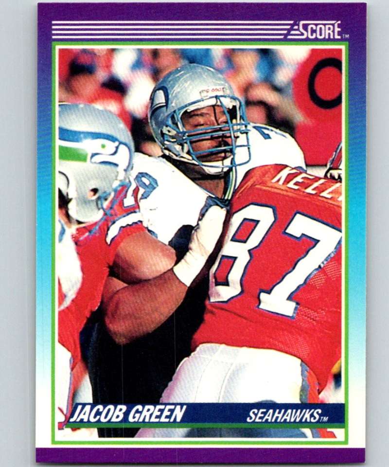 1990 Score #114 Jacob Green Seahawks NFL Football Image 1